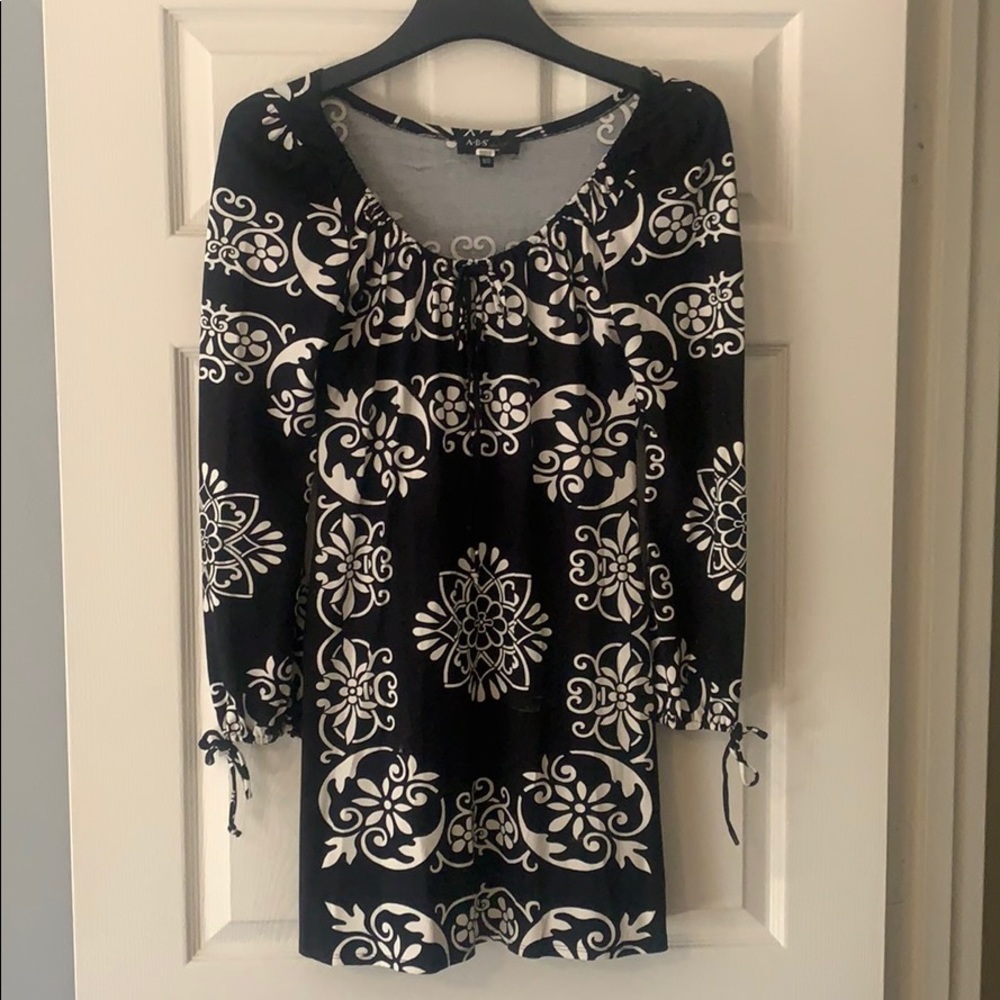 ABS Black & White Dress